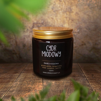 Świeca sojowa Cydr Miodowy 120ml Świeca sojowa Cydr Miodowy 120ml