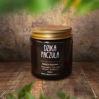 Świeca sojowa Dzika Paczula 120ml Świeca sojowa Dzika Paczula 120ml