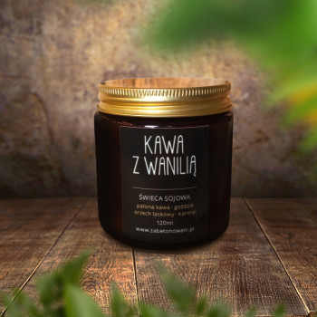 Świeca sojowa Kawa z Wanilią 120ml Świeca sojowa Kawa z Wanilią 120ml