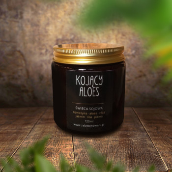 Świeca sojowa Kojący Aloes 120ml Świeca sojowa Kojący Aloes 120ml