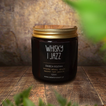 Świeca sojowa Whisky i Jazz 120ml Świeca sojowa Whisky i Jazz 120ml