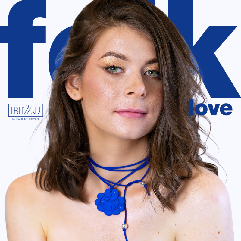 Choker rzemyk FOLK róża Choker rzemyk FOLK róża