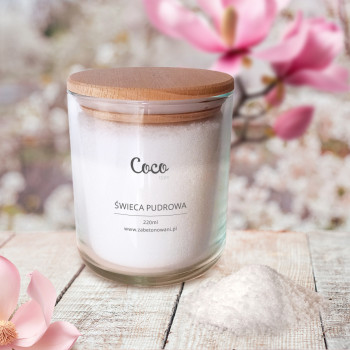 Świeca pudrowa Coco 220ml Świeca pudrowa Coco 220ml