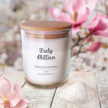 Świeca pudrowa Lady Million 220ml Świeca pudrowa Lady Million 220ml