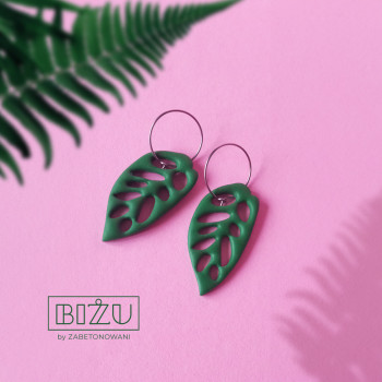 Kolczyki wiszące monstera Kolczyki wiszące monstera